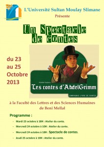 Affiche spectacle de contes